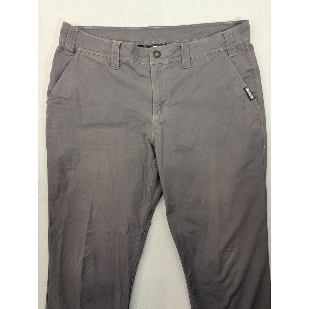 Outdoor Research Canvas Pants Mens 36x32 Charcoal Gray Straight Leg Stretch - Picture 2 of 15